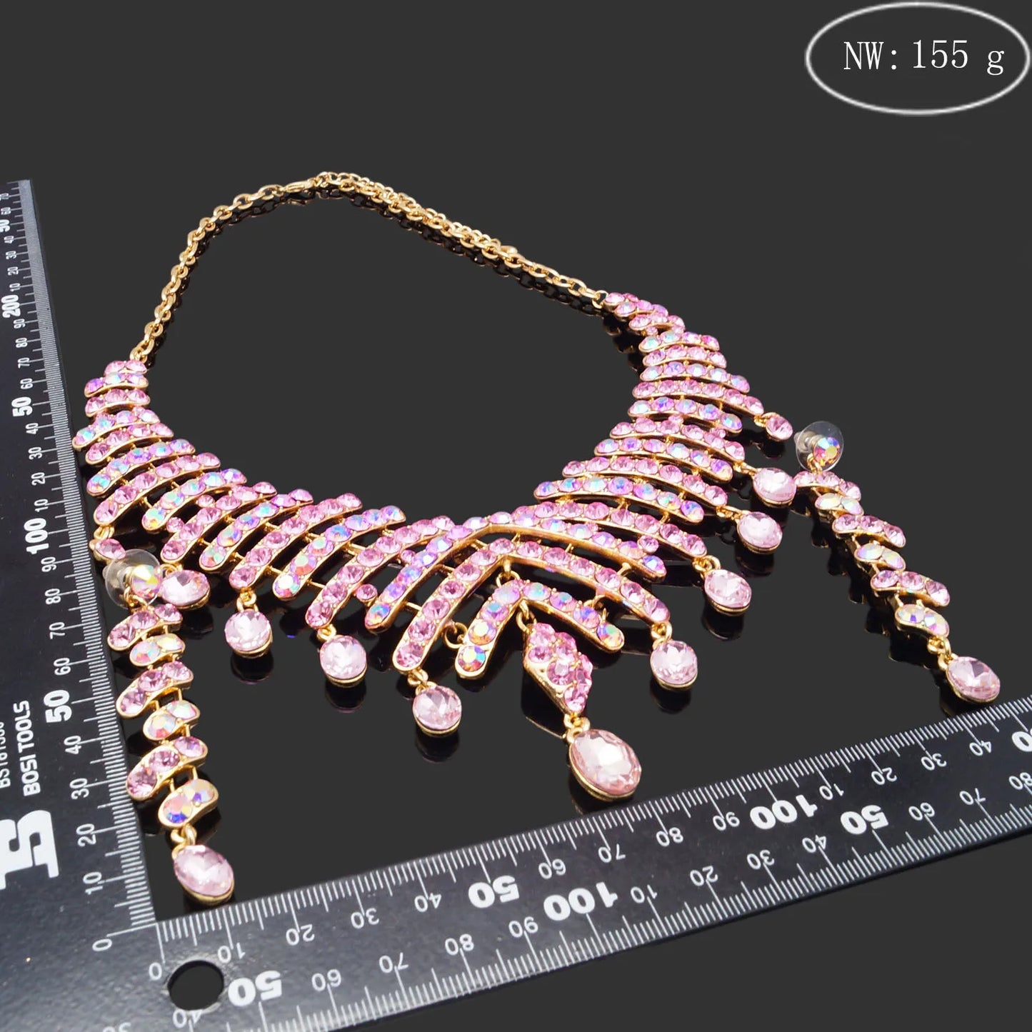 Zhuerrui Necklace Bracelet Earrings Ring Marriage Engagement Bride Jewelry Set Two-piece Jewelry Set HG16010145