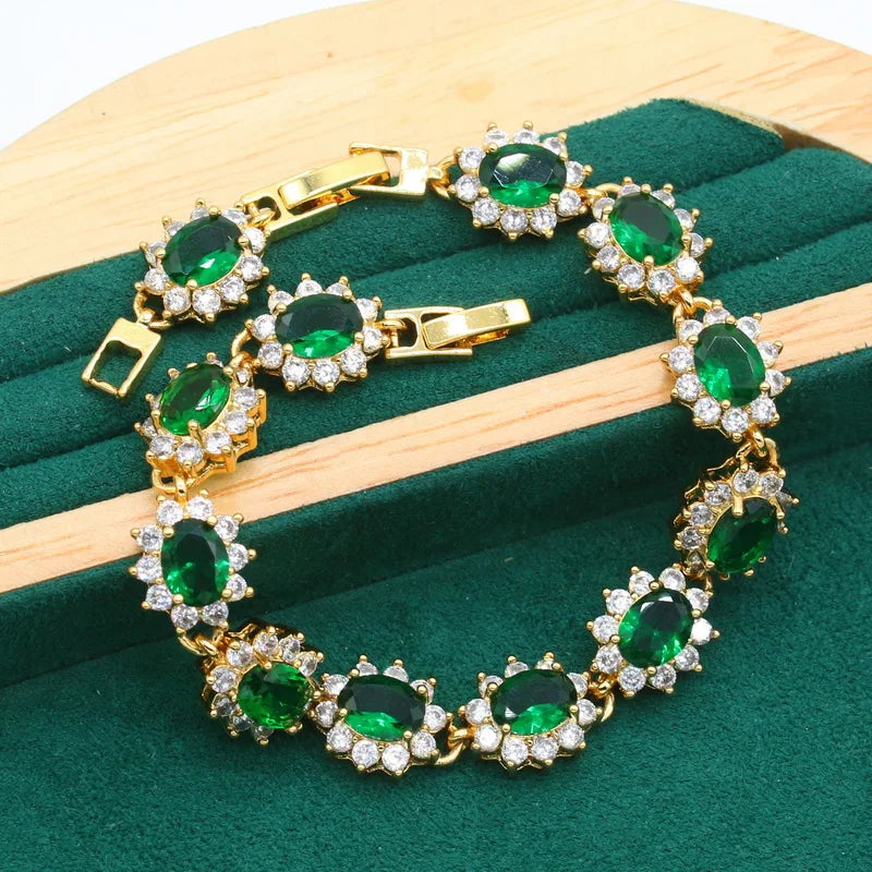 XOTICA Accessories Women Zirconia Bracelets 18K Gold Plated Jewelry Wedding Bracelet Accessories Wedding Engagement Gift
