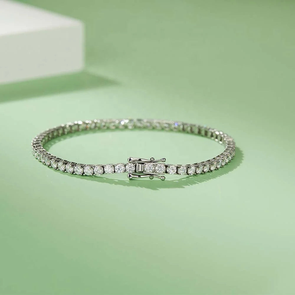 ArtistA U02 Abiding Factory Price CZ Hip Hop Chain Cubic Zirconia Diamond 925 Sterling Silver Tennis Bracelet for Women and Men