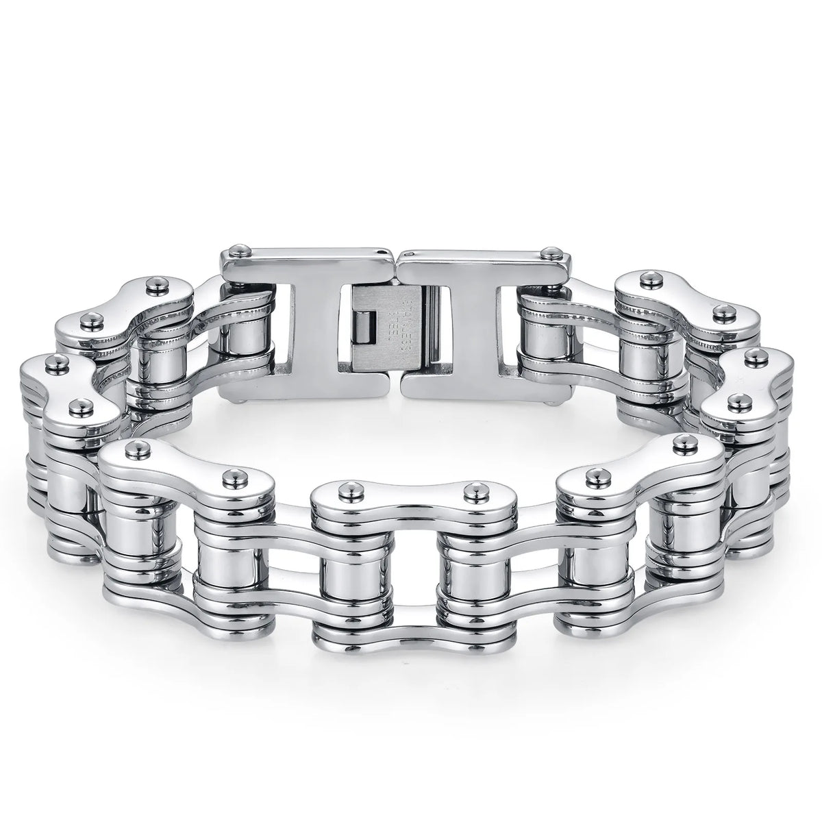 REBEL European American-style Personalized Stainless Steel bicycle Chain Bracelet Men Sleek Minimalist Biker-chic Hand Accessory for