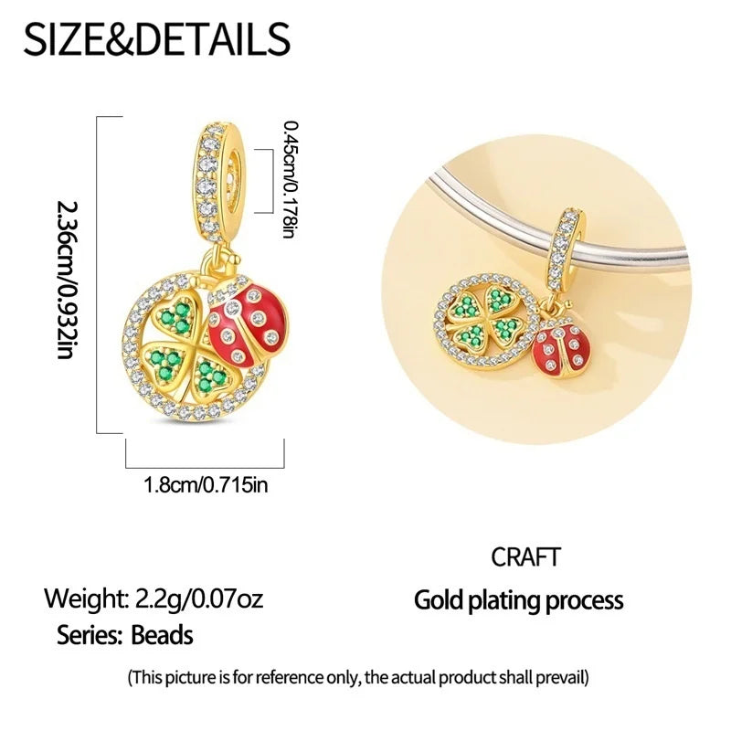 S&S Gold Charm Pendants | Nature & Travel Collection