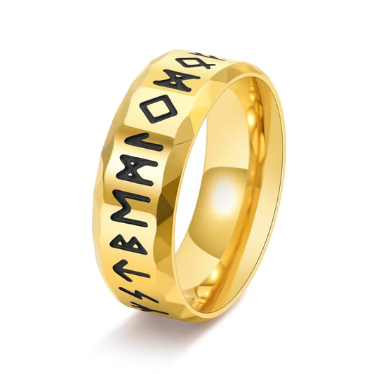 NEWLiFE REBEL Aspect Crest 6mm Viking Ring in Stainless Steel