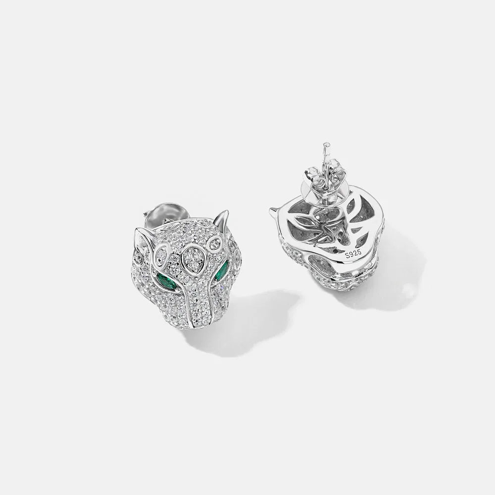 MUSHAN Jewelry Factory S925 Sterling Silver Stud Earrings High End Electroplated Gold High Carbon Diamond Jewelry