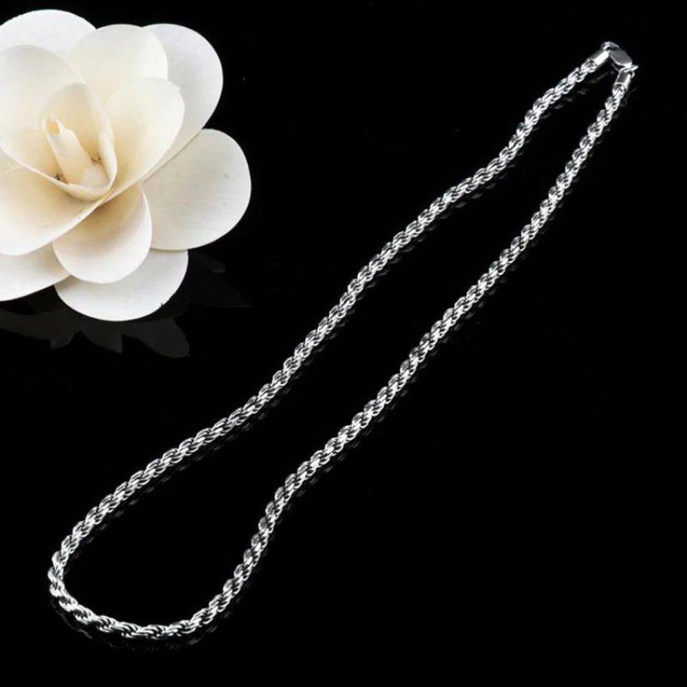 REBEL VIKING 925 Sterling Silver Vintage Chain Necklace