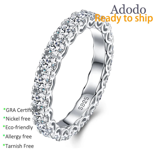 Custom OEM ODM Wholesale Waterproof Jewelry S925 Silver Moissanite Smart Ring for Men Women Health Material