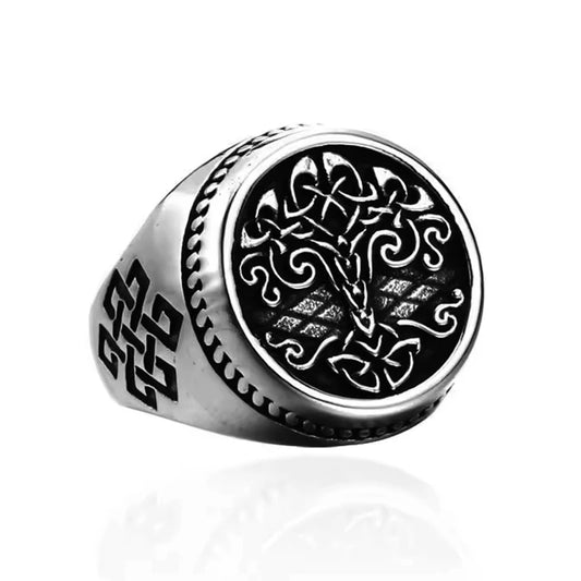 NEWLiFE VIKING Ring in Stainless Steel for Men | Designer Jewellery for women & MEN