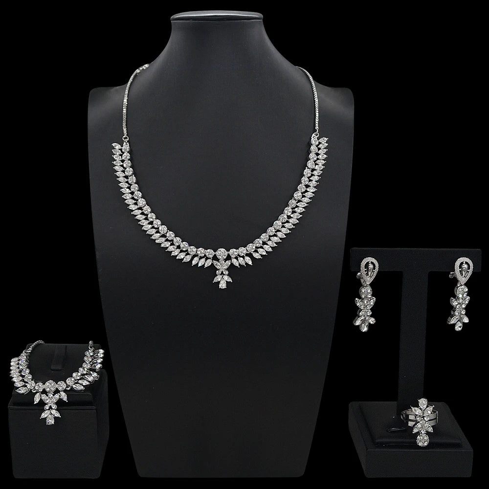 Zhuerrui Nigerian 18k Gold Plated Jewelry Set Brazil Gold Designer Wedding Jewellery Set Fashion Necklaces Jewelry SetsHB2501314