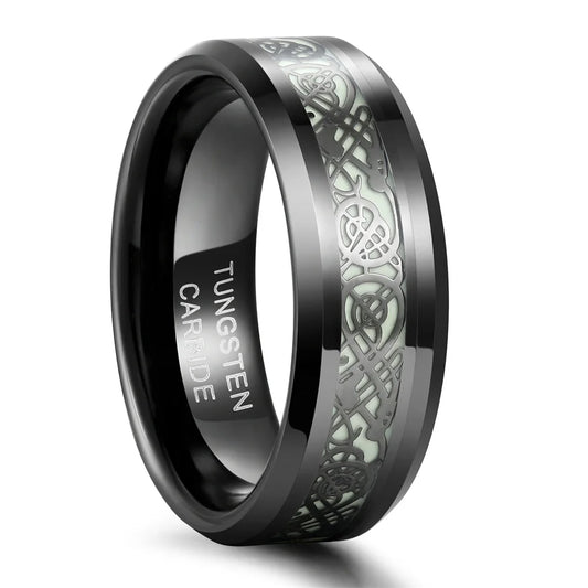 REBEL Luminous Dragon Tungsten Carbide Ring