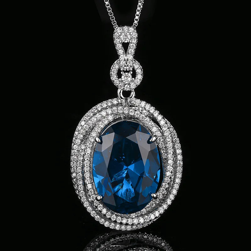 REDheart High-End Fashion Brass Inlaid Zircon Flower Design Gold Plated Women's Luxury Pendant Necklace