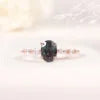 ArtistA Abiding Custom Various Designs Gold Plated 925 Silver Multishape Lab Grown Alexandrite Wedding Engagement Rings for Women
