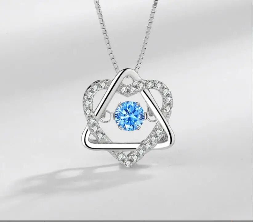 925 Sterling Silver Charm Pendant Necklace