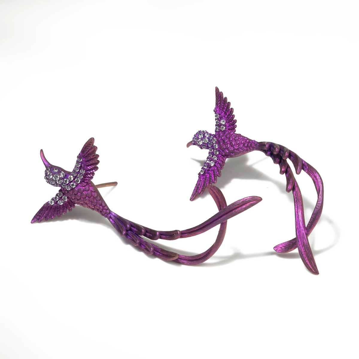 S&S G23 Titanium Zircon Phoenix Stud Earring | Medical-Grade Piercing Jewellery