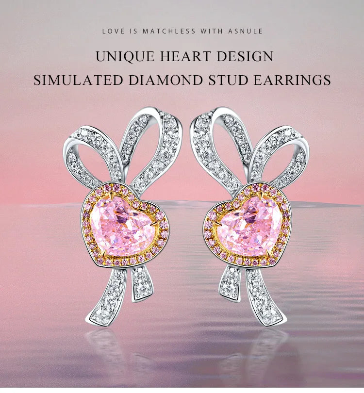 Gemfiori Custom Women's pink Morganite Earrings 925 Sterling Silver Jewelry Complementary Morganite Stud Earrings