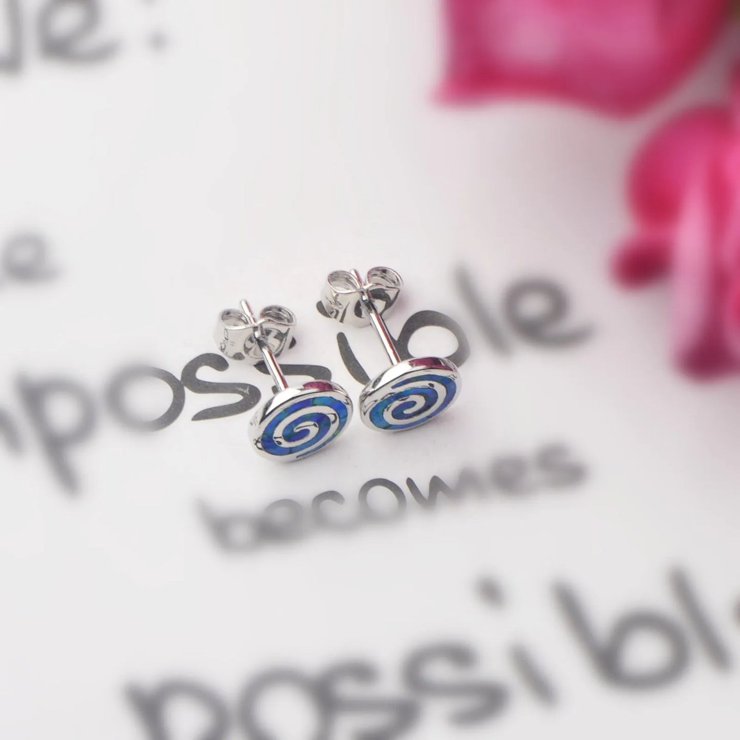 Ins Trendy Brass Geometric Opal Earrings | Minimalist Cute Gift Jewelry Best Seller Wholesale