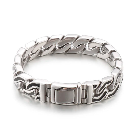 KALEN Classic Stainless Steel Hand Chain Bracelet Links Bracelets Bangle
