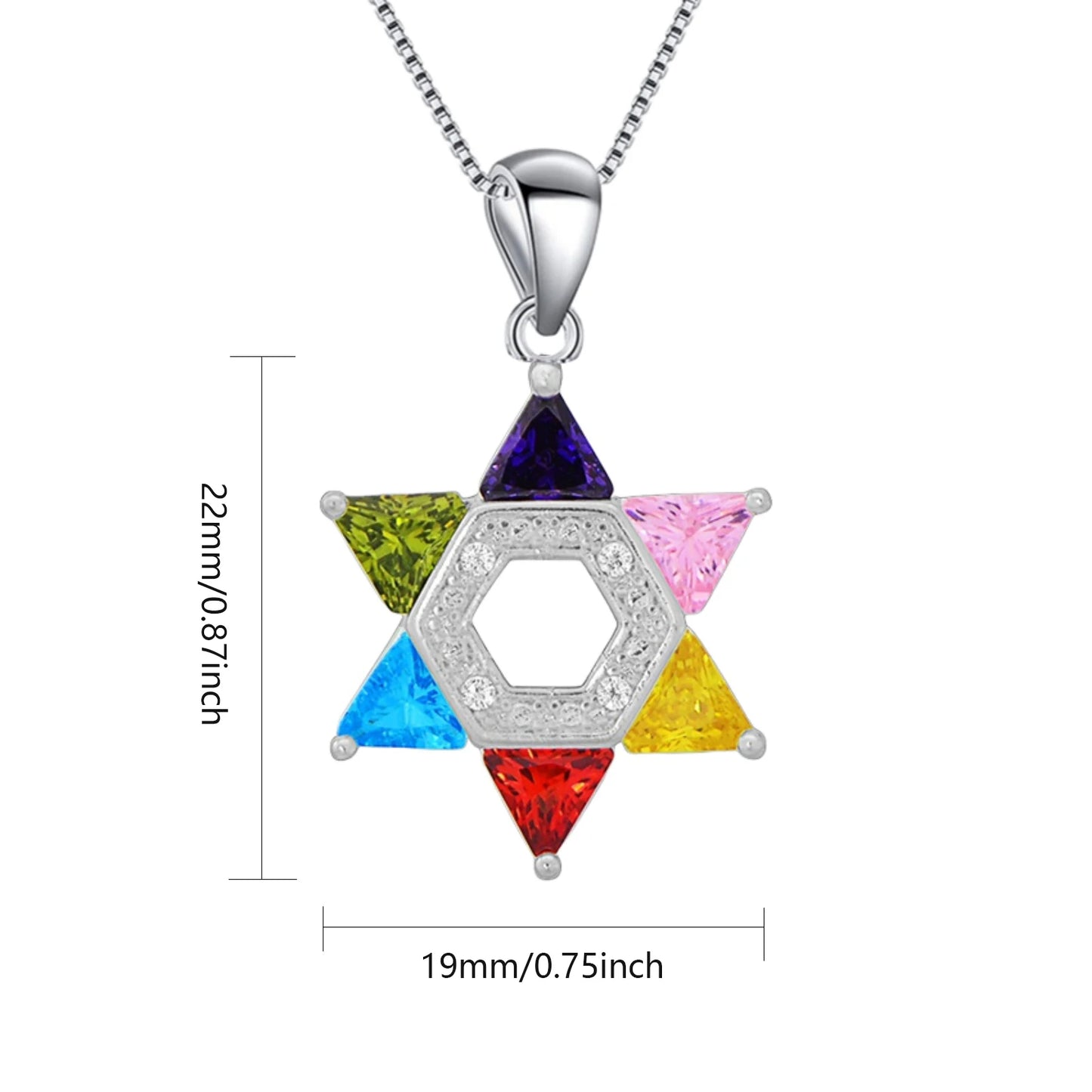 Hexagon Silver Plated Copper Alloy Opal Lariat Necklace for Women Aobao