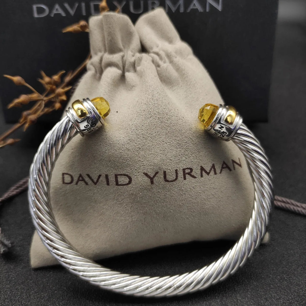 FASHIONISTA DY High-Quality 7mm Silver-Plated Diamond Fashion Bracelet, Fashionable Silver-Plated Colored Gemstone Bangle, Jewelry