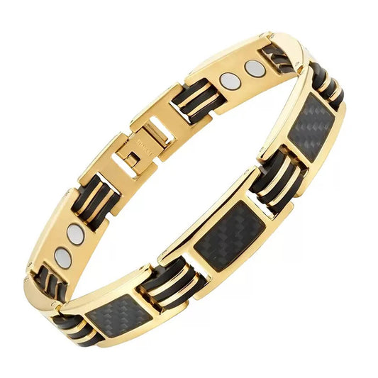 NEWLiFE MAGNETIC NewLife - Magnetic Carbon Fibre & Titanium Steel Bracelet | High Quality Magnetic Jewellery | High Quality Magnetic Jewellery