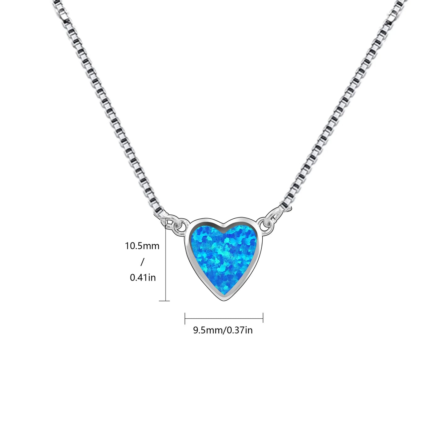 Aobao Christian Gratitude Opal Necklace Mother's Day Heart Inlaid Pendant Link Chain Fashion Jewelry Wholesale Bestseller