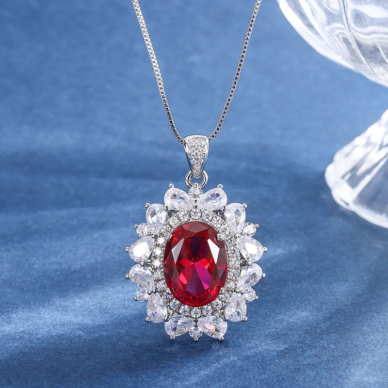 Gemfiori Summer Fashion Brass Gold Plated CZ Vintage Jewelry Set Including Earrings Ring Pendant for Weddings Parties Engagements Jewelry