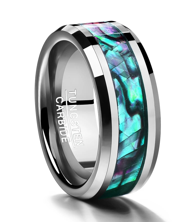 NEWLiFE REBEL Balance Echo 8mm Ring in Tungsten