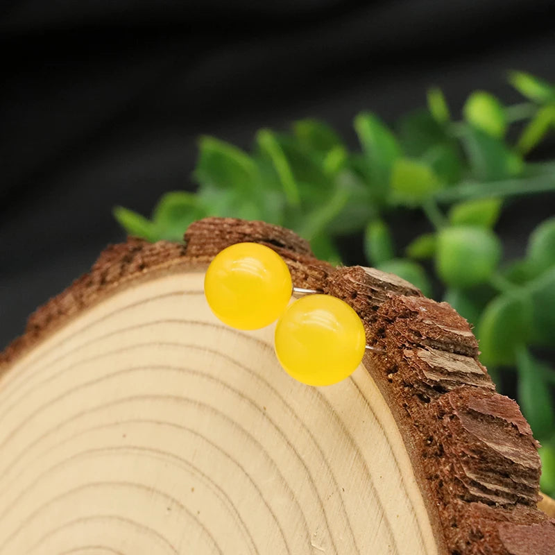 Wholesale Minimalist Turquoise Paw Natural Stone Crystal  Modern Women's Designer Earrings Fashion Luxury Earrings Jewelry