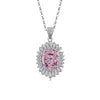 New Arrival 925 Silver Fine Jewelry Set High Quality Fashion Gemstone Adjustable Colorful Pendant Necklace for Women Gifts
