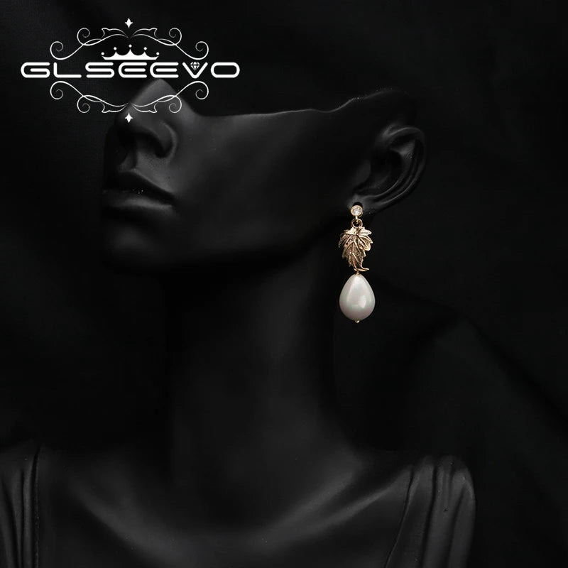 Leaves Natural Shell Earrings Original Design Korean Fashion Luxury Elegant Wedding Jewelry 2026 New in