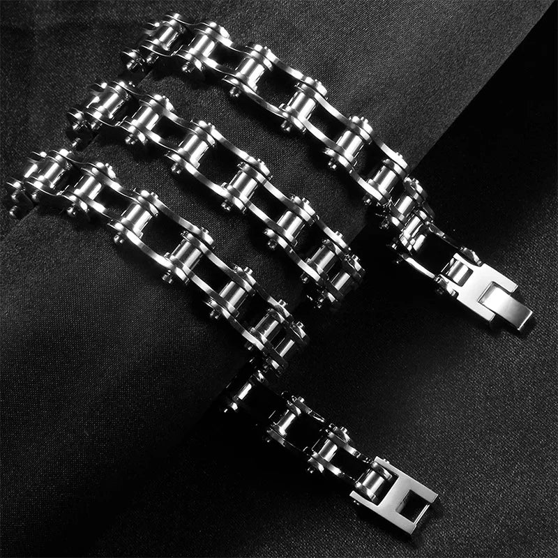 REBEL VIKING Byzantine Chain Necklace – 11mm Silver Stainless Steel