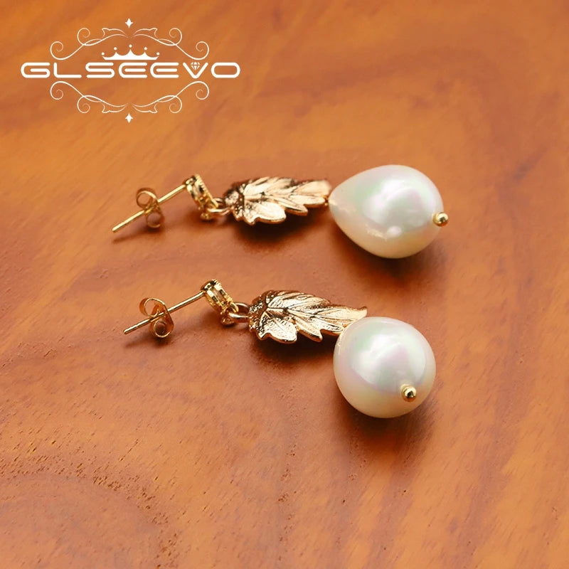 Leaves Natural Shell Earrings Original Design Korean Fashion Luxury Elegant Wedding Jewelry 2026 New in