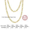 BiG-BOSS Fast Shipping SC Cable Figaro Rope Paperclip Cuban Curb Link Chains Necklace Fine Jewelry 925 Silver Chains for Men Women