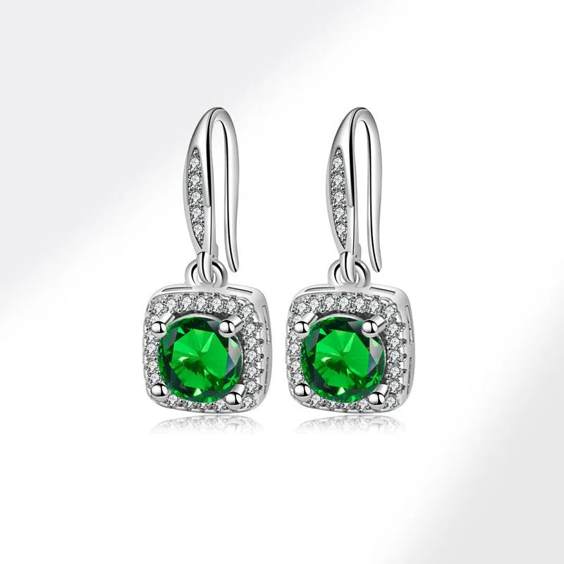 Nabest Women 925 Sterling Silver Cubic Zirconia Earrings Waterproof Wedding Promise Bride Earring Hook Jewelry Wholesale
