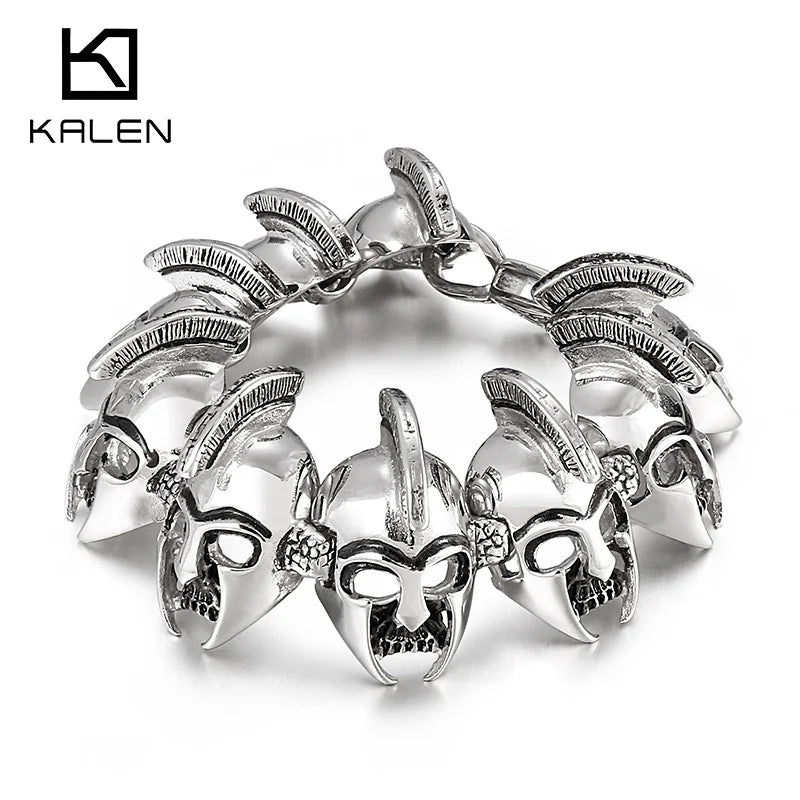 KALEN Superman Punk Link Bracelet Personal Man Charm Bracelet Friendship Jewelry