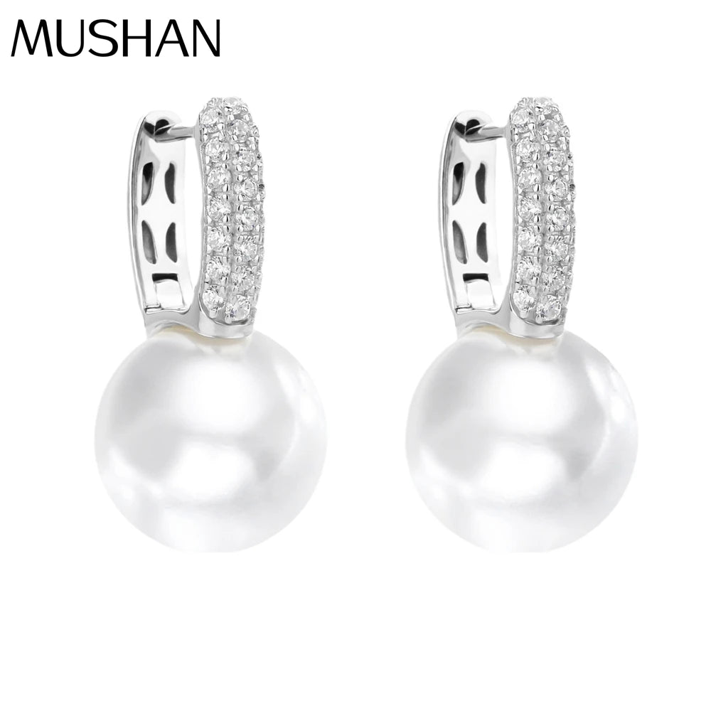 MUSHAN Jewelry Factory 925 Sterling Silver Earrings for Women Niche Light Luxury and High End Accessory With Hong Kong Style