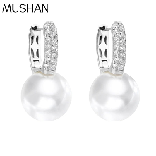 MUSHAN Jewelry Factory 925 Sterling Silver Earrings for Women Niche Light Luxury and High End Accessory With Hong Kong Style