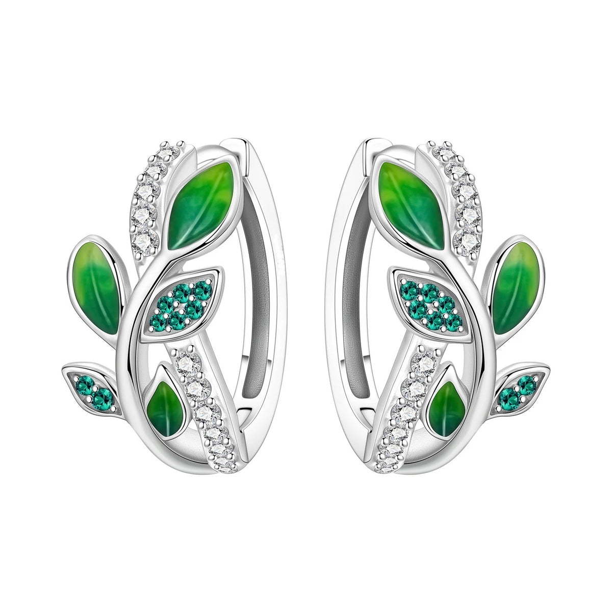 S&S Silver Plated Zircon Flower Drop Earrings | 16 Colours