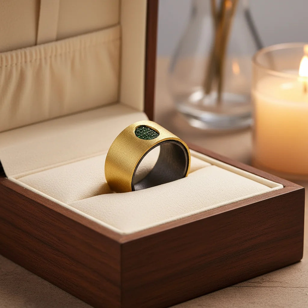 Fashion 925 Sterling Silver Ring Jewelry with 18K Gold Plated Ring