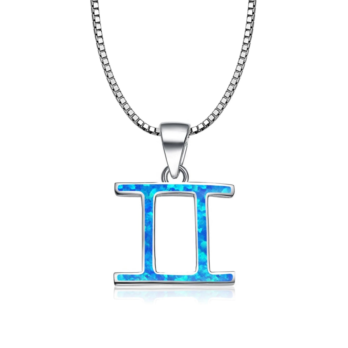 Gemini Zodiac Sign Pendant Necklace Aobao Stylish Fashion Jewelry for Daily & Casual Wear