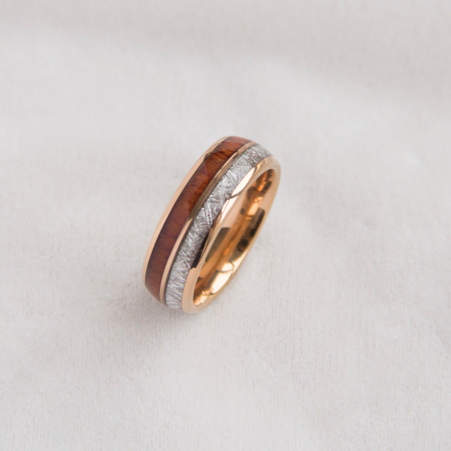 8mm 6mm Wood Inlay Tungsten Ring Fashion Ring for Women and Men in Pair Couple Wood Wedding Ring