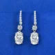 MUSHAN Jewelry Factory 925 Sterling Silver Ear Hooks 3 Carat 8*12 Fashionable and Versatile European and American Women Earrings