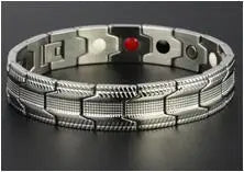 REBEL Men's Health Bracelet Stainless Steel Pure Titanium Magnet Titanium Bracelet Titanium Steel Jewelry Popular New Jewelry 18K