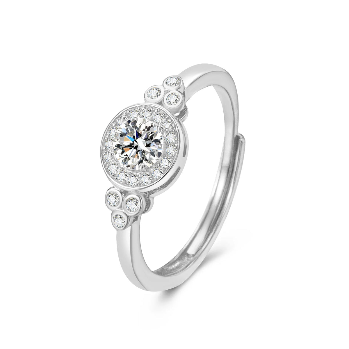 S&S 925 Sterling Silver Zircon Square Jewellery Set | Necklace, Bracelet & Ring | Platinum & Gold | S&S Collection