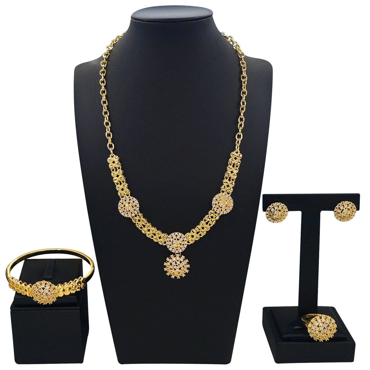 Zhuerrui Nigerian 18k Gold Plated Jewelry Set Brazil Gold Designer Wedding Jewellery Set  HM2502519