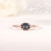 ArtistA Abiding Custom Various Designs Gold Plated 925 Silver Multishape Lab Grown Alexandrite Wedding Engagement Rings for Women