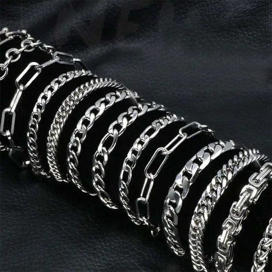 SB RINNTIN Fashion Jewelry Wholesale Men Cuban Link Chain Bracelet Custom Pulsera Hip Hop 925 Sterling Silver Chain Bracelet