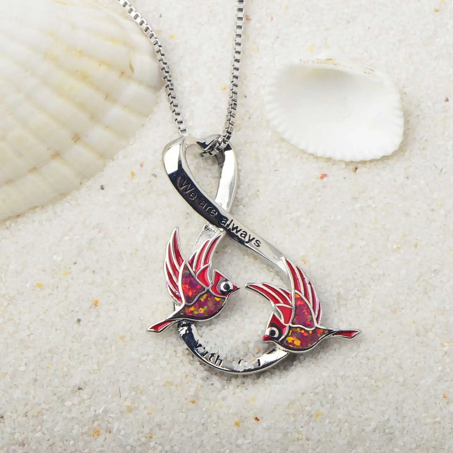 Aobao Luxury Vintage Women's Opal Necklace with Silver Plated Copper Alloy Box Chain