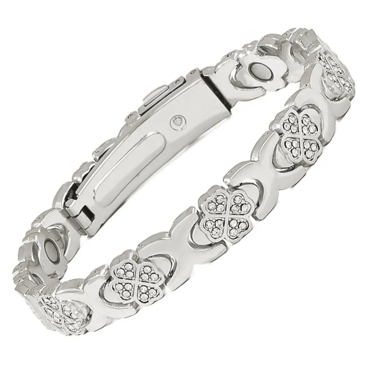 European and American fashion detachable energy magnet bracelet with diamond-encrusted and adjustable ladies bracelet
