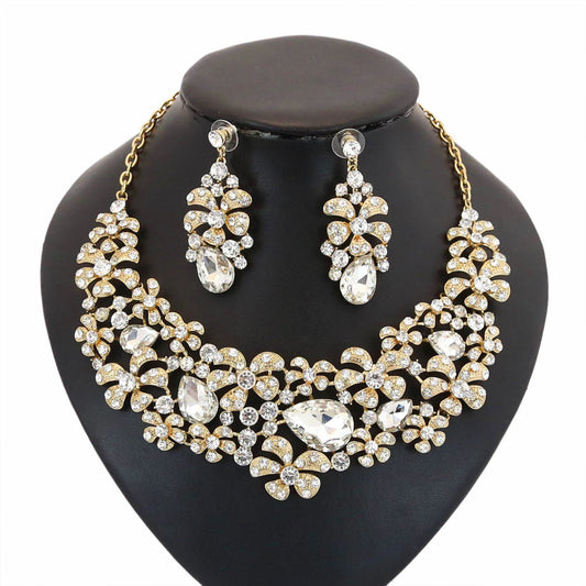 Zhuerrui Luxury Women's Necklace Jewelry Set Cubic Zircon Dubai Classic Elegant Style Charm Bridal Accessories HG16062321