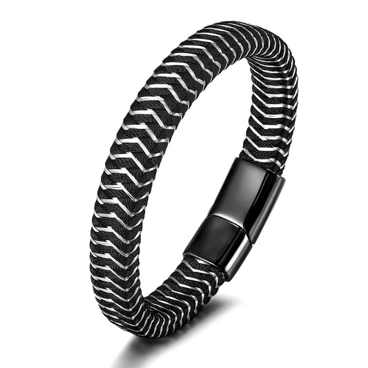 NEWLiFE REBEL Midnight Rhythm Stainless Steel Bracelet