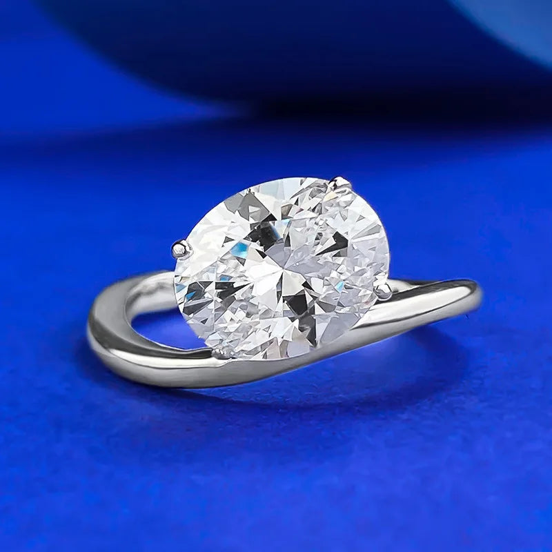 Trendy Design 925 Sterling Silver 5A 8A Cubic Zirconia Ring Engagement Wedding Rings Custom Fine Jewelry Manufacturing Supplies